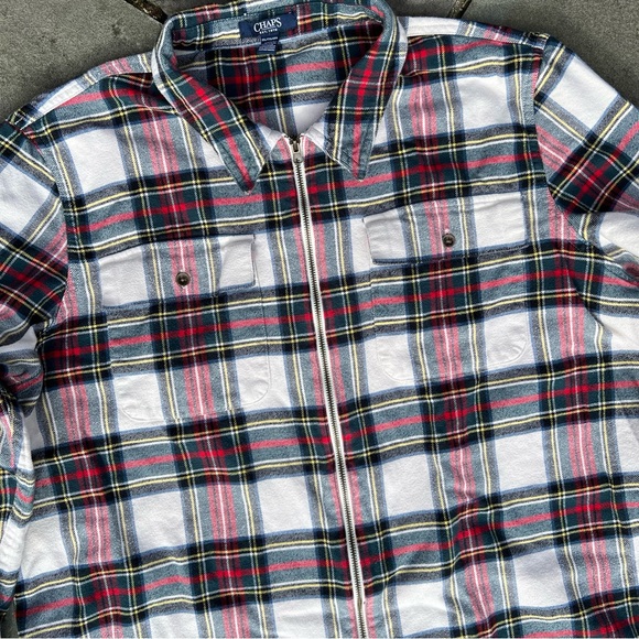 Y2K Plaid Zip Shirt - Picture 6 of 8